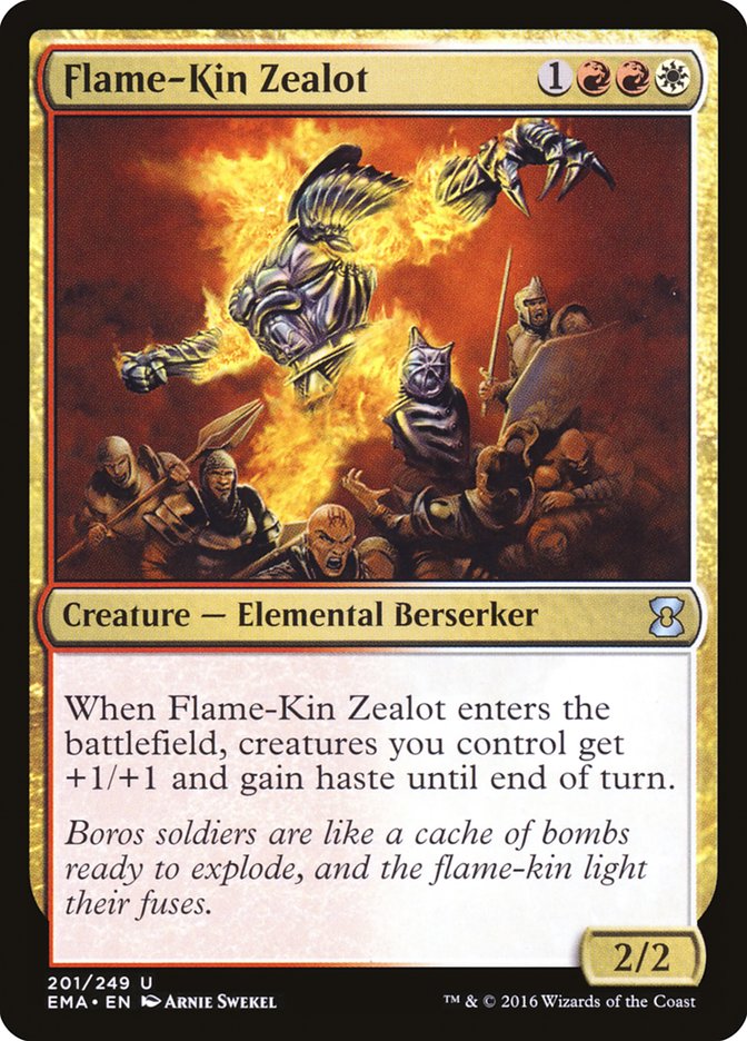 Flame-Kin Zealot - (Foil): Eternal Masters