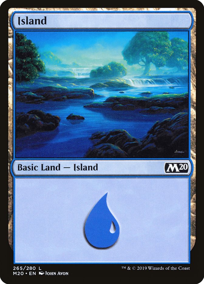 Island (#265) - (Foil): Core Set 2020