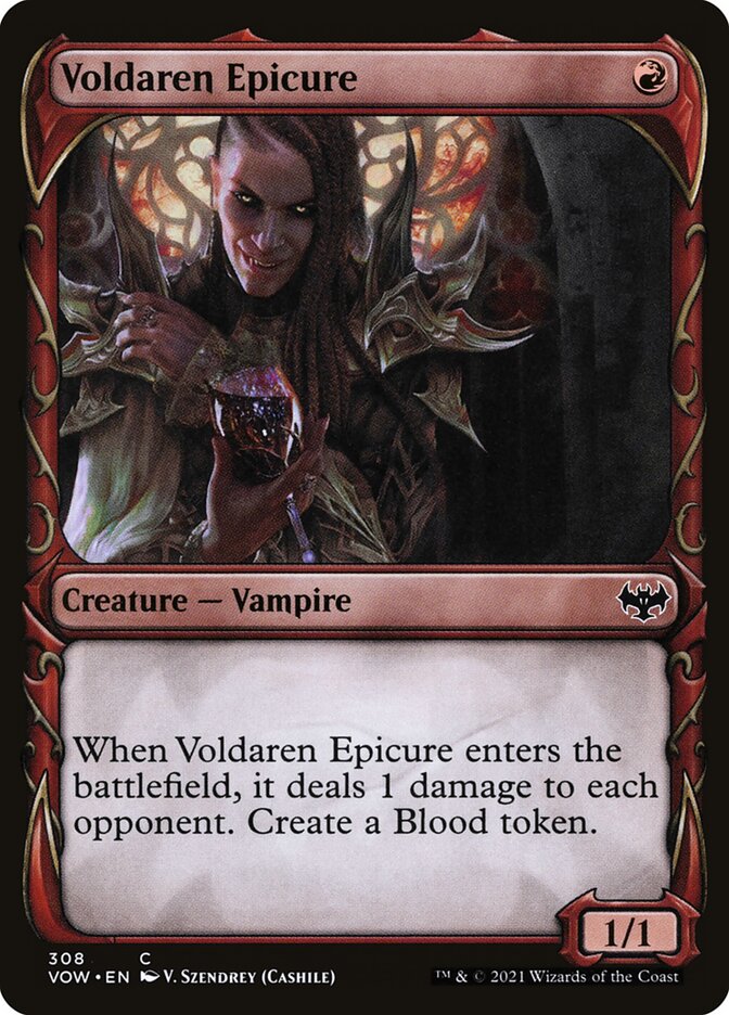 Voldaren Epicure (Showcase) - (Foil): Innistrad: Crimson Vow