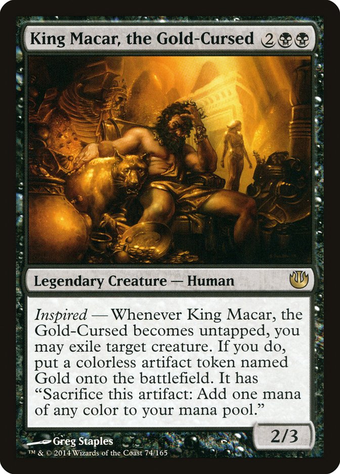 King Macar, the Gold-Cursed - (Foil): Journey into Nyx