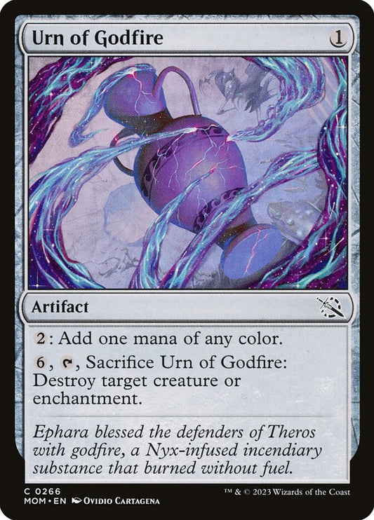 Urn of Godfire - (Foil): March of the Machine