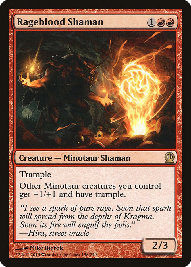 Rageblood Shaman - (Foil): Theros