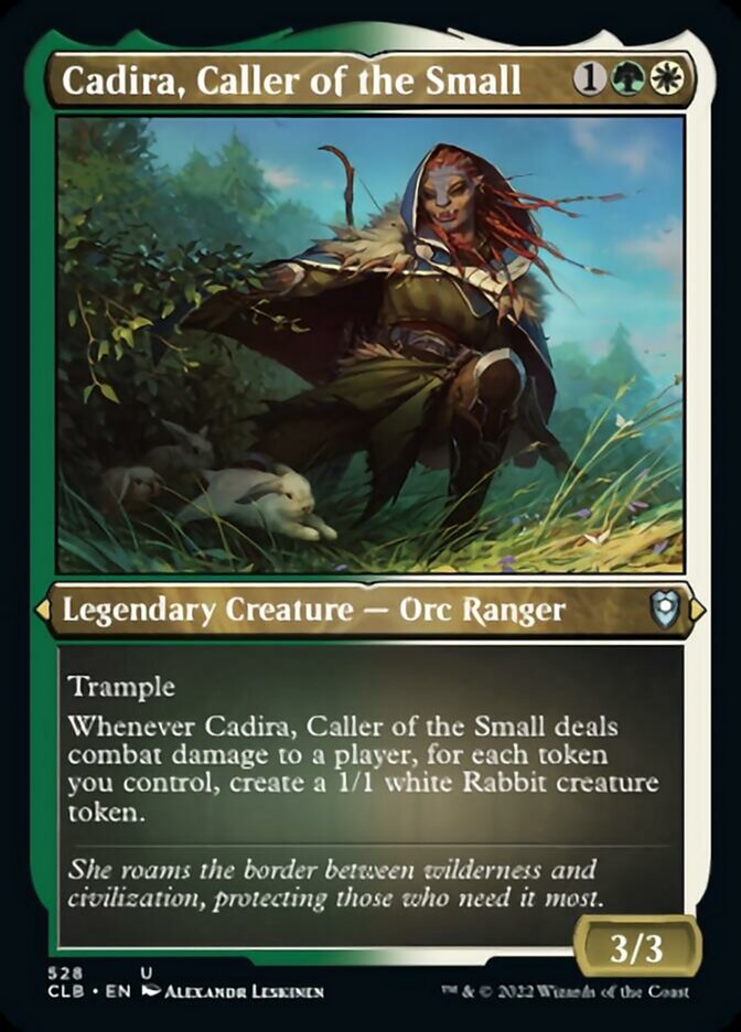 Cadira, Caller of the Small (Foil Etched) - (Foil): Commander Legends: Battle for Baldur's Gate