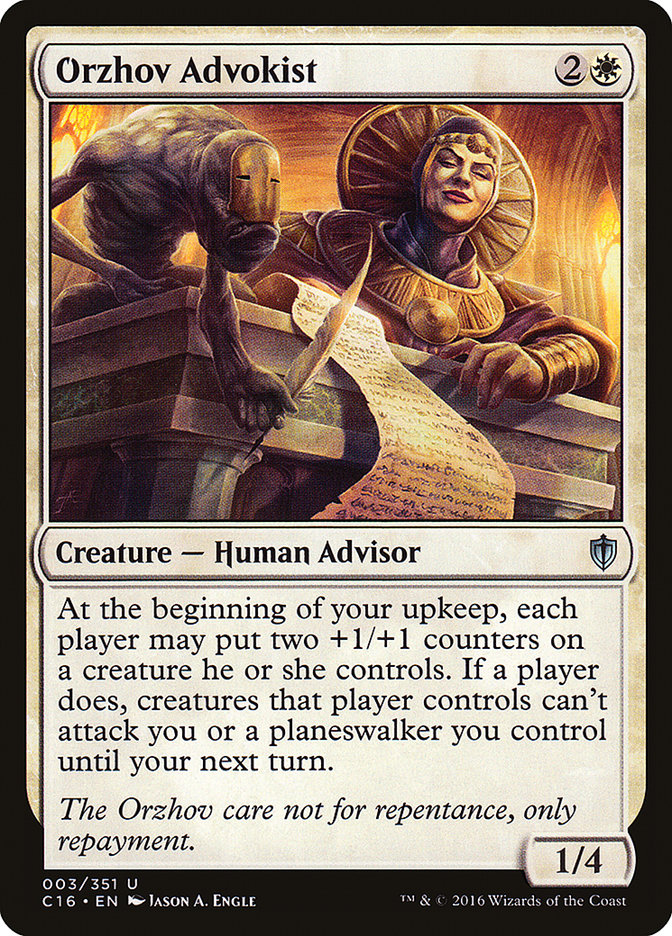 Orzhov Advokist: Commander 2016