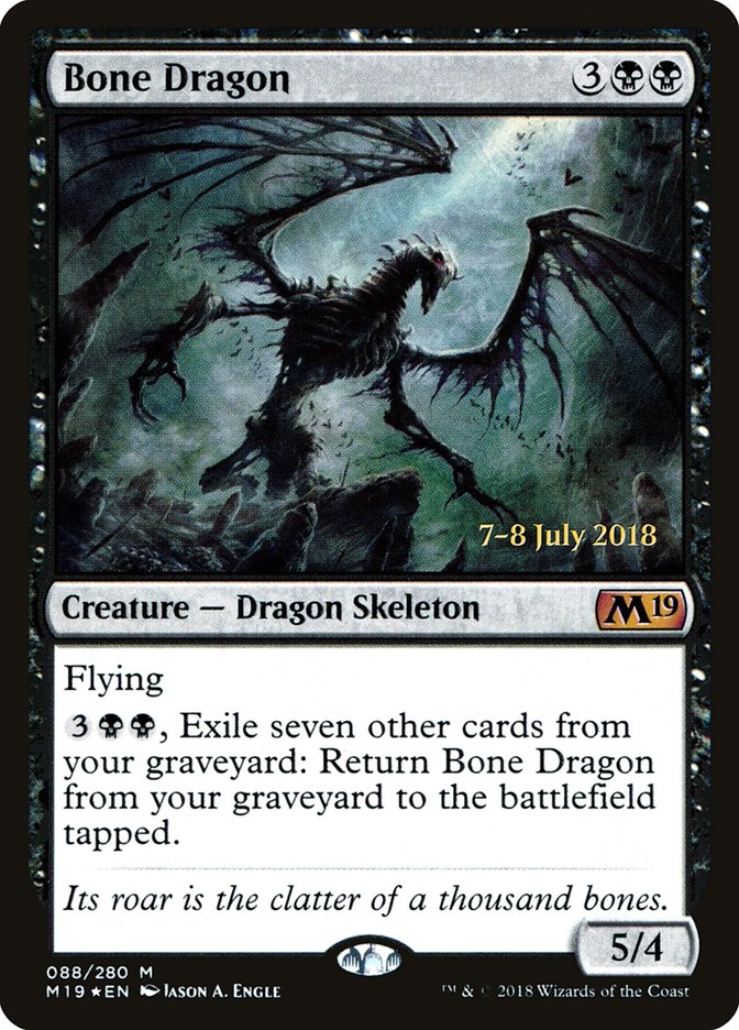 Bone Dragon - (Foil): Core Set 2019 Promos