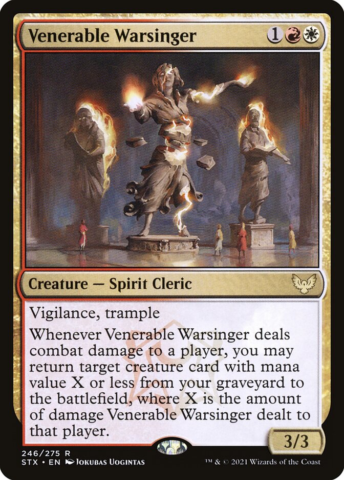 Venerable Warsinger - (Foil): Strixhaven: School of Mages