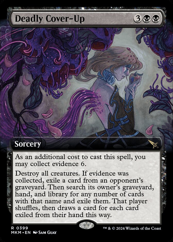 Deadly Cover-Up (Extended Art) - (Foil): Murders at Karlov Manor