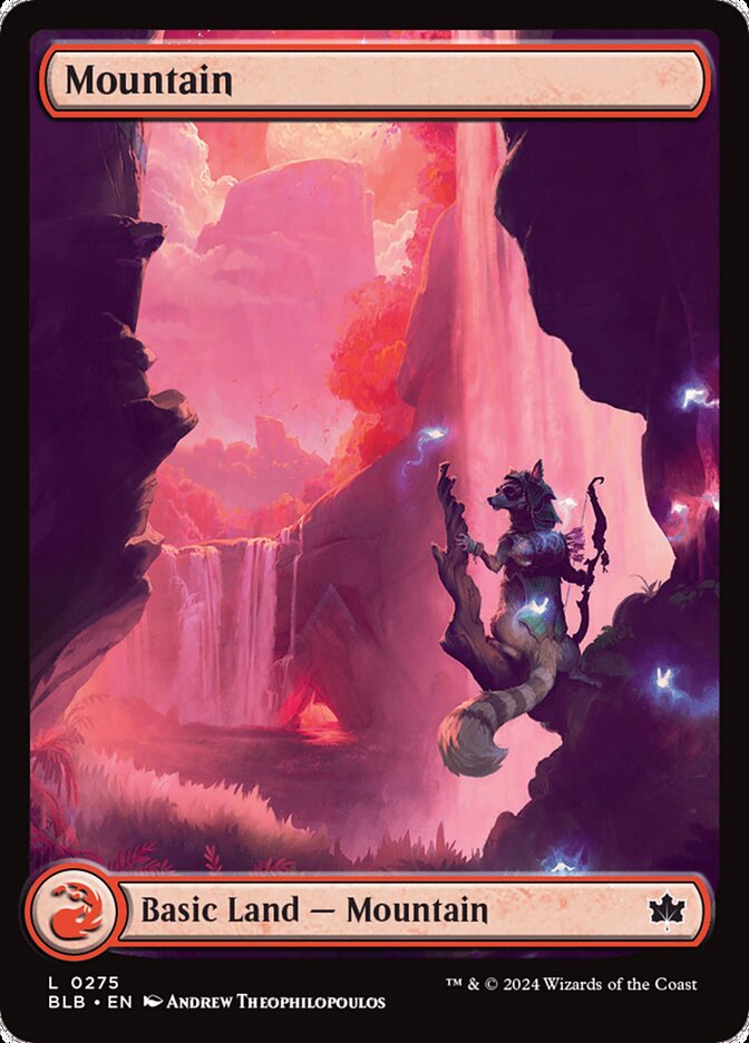Mountain (#275) (Full Art) - (Foil): Bloomburrow