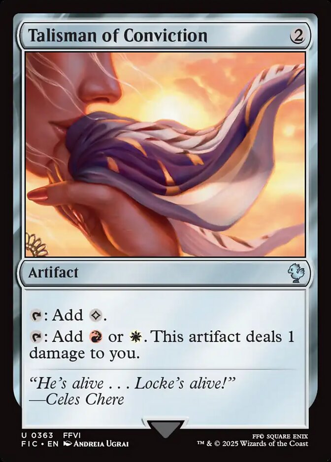 Talisman of Conviction (Surge Foil) - (Foil): Final Fantasy Commander