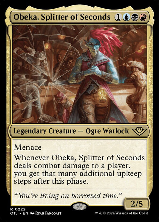 Obeka, Splitter of Seconds - (Foil): Outlaws of Thunder Junction