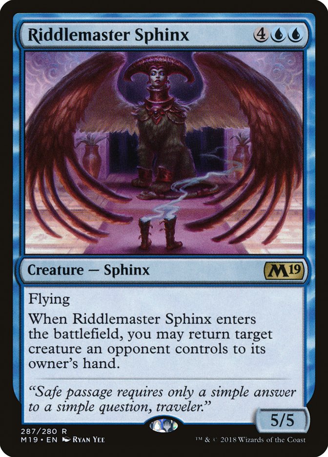 Riddlemaster Sphinx (Planeswalker Deck): Core Set 2019