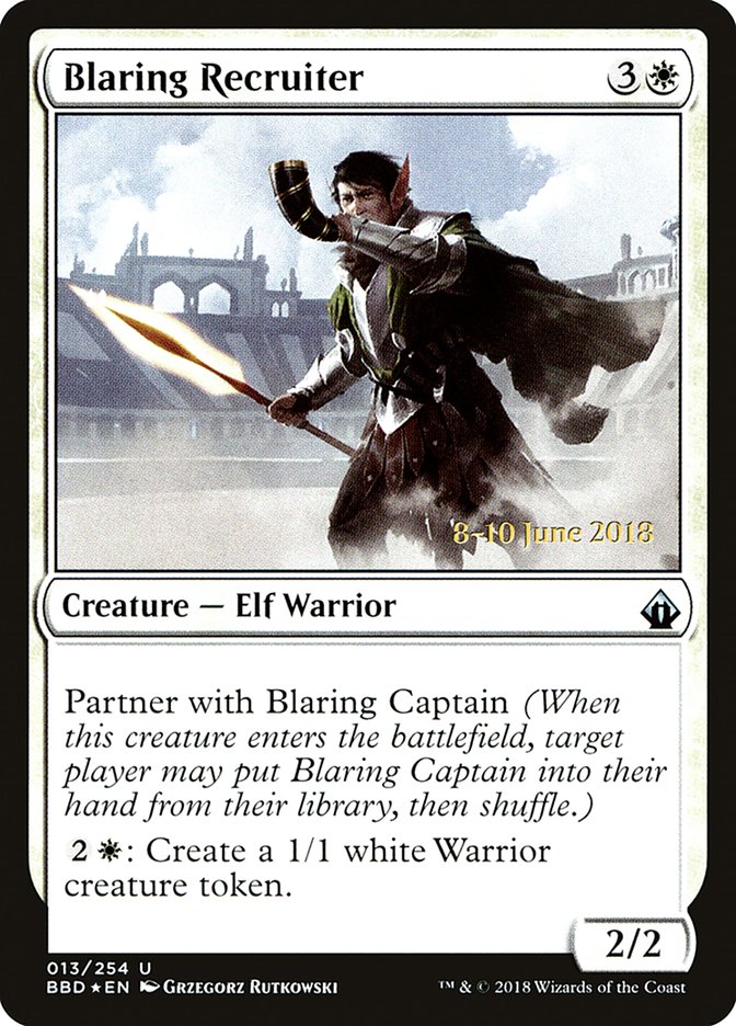 Blaring Recruiter - (Foil): Battlebond Promos