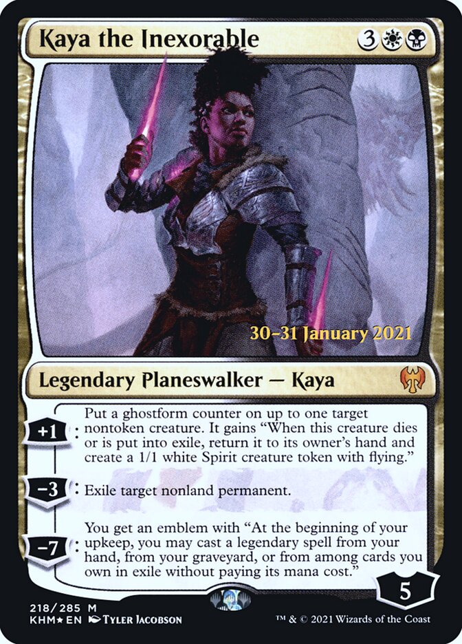 Kaya the Inexorable (Prerelease) (Kaldheim) - (Foil): Kaldheim Promos