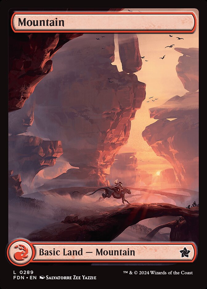 Mountain (#289) (Full Art): Foundations