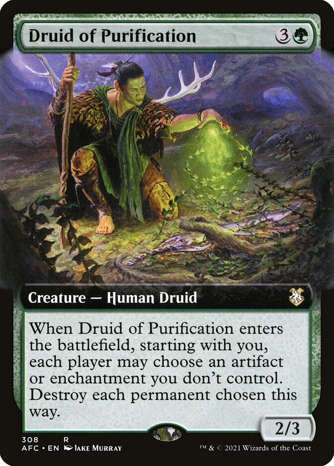 Druid of Purification (Extended Art): Forgotten Realms Commander