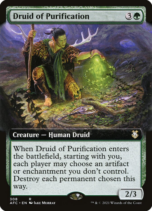 Druid of Purification (Extended Art): Forgotten Realms Commander