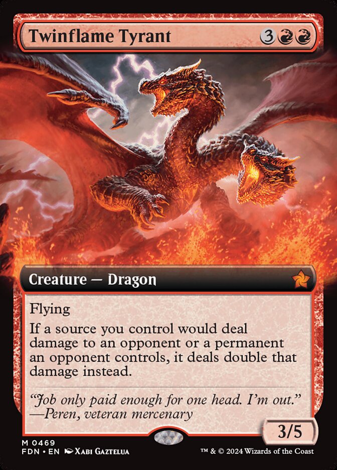 Twinflame Tyrant (Extended Art) - (Foil): Foundations
