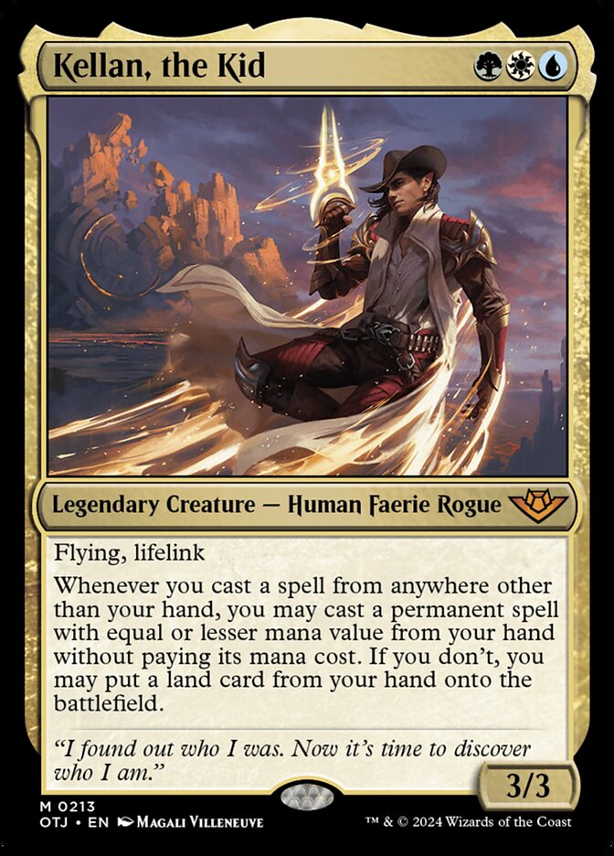 Kellan, the Kid - (Foil): Outlaws of Thunder Junction
