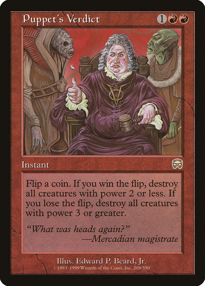 Puppet's Verdict - (Foil): Mercadian Masques