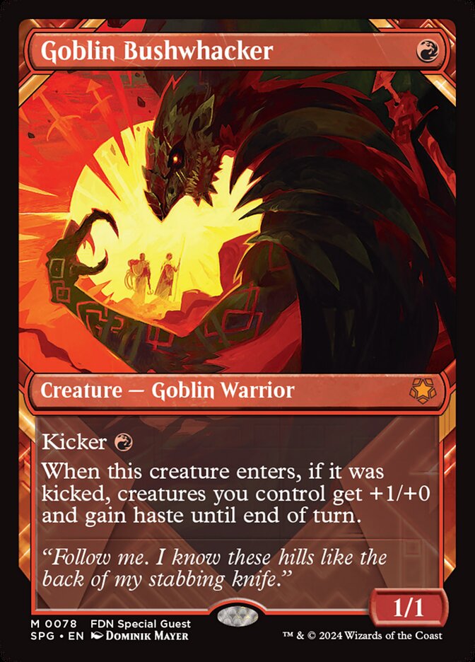 Goblin Bushwhacker (Showcase) - (Foil): Special Guests