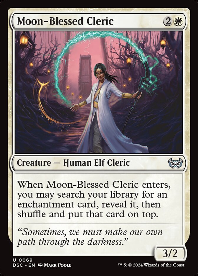 Moon-Blessed Cleric: Duskmourn: House of Horror Commander