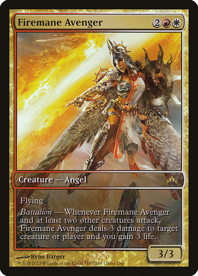 Firemane Avenger (Game Day) (Full Art) - (Foil): Gatecrash Promos