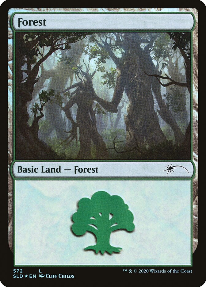 Forest (Secret Lair) (#572) - (Foil): Secret Lair Drop