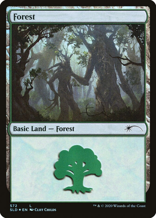 Forest (Secret Lair) (#572) - (Foil): Secret Lair Drop