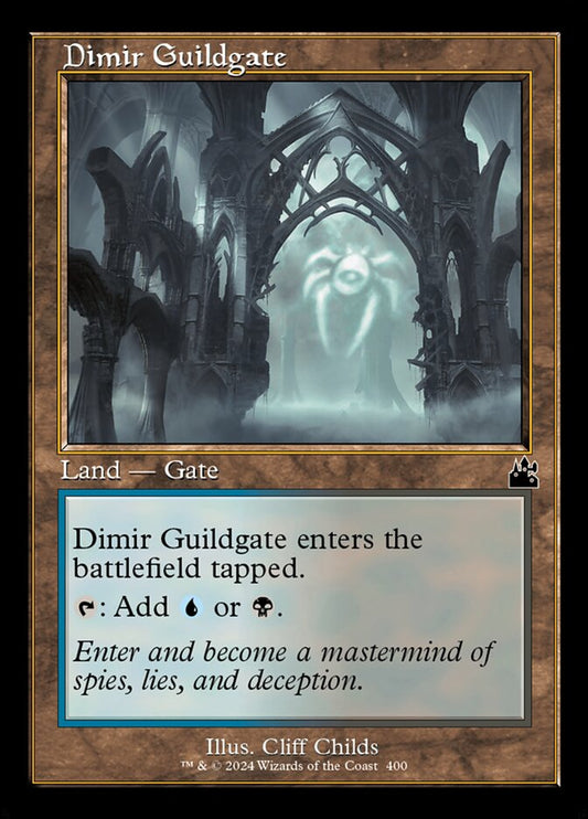 Dimir Guildgate (Retro Frame): Ravnica Remastered