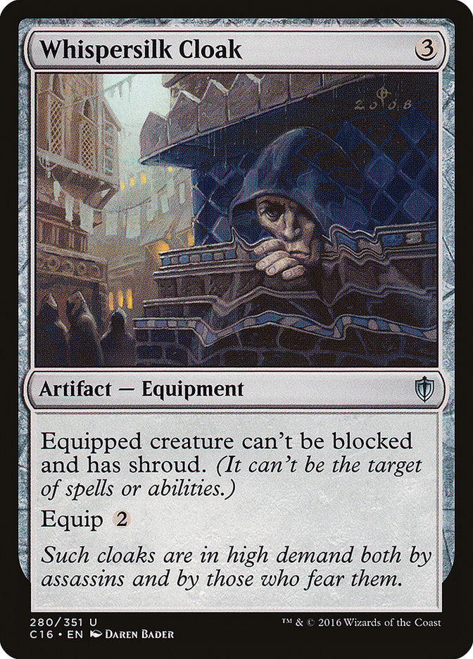 Whispersilk Cloak: Commander 2016