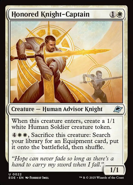 Honored Knight-Captain - (Foil): Edge of Eternities