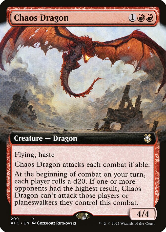 Chaos Dragon (Extended Art): Forgotten Realms Commander