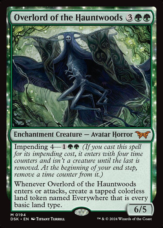 Overlord of the Hauntwoods - (Foil): Duskmourn: House of Horror
