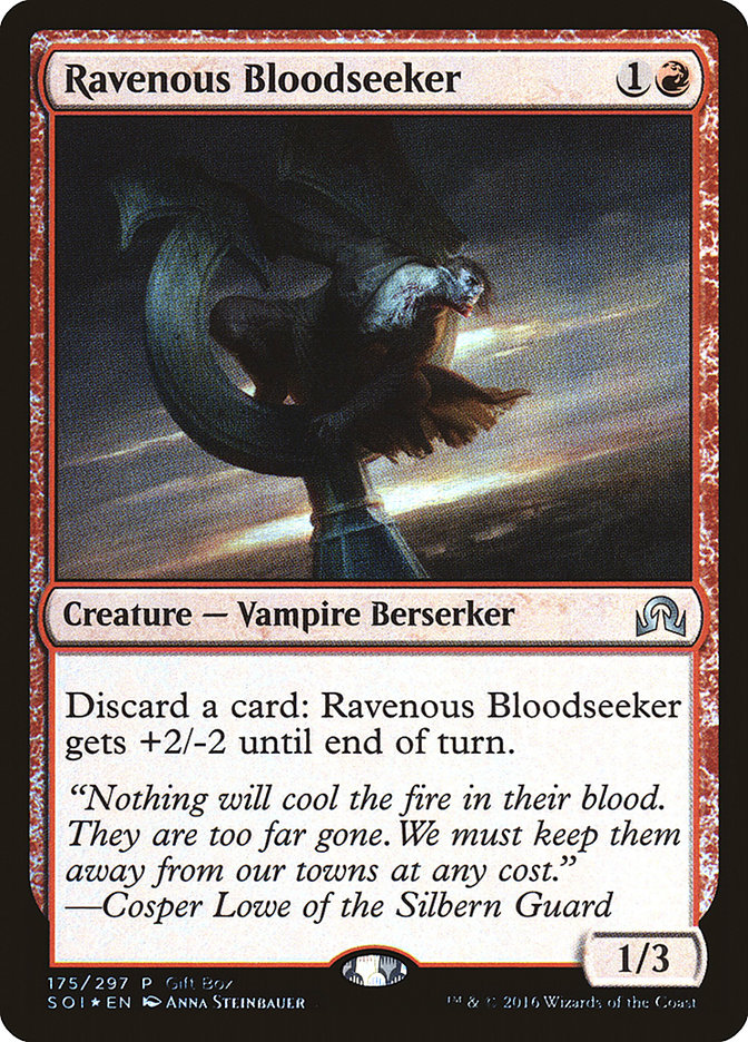 Ravenous Bloodseeker (Gift Box) - (Foil): Shadows over Innistrad Promos