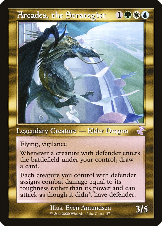 Arcades, the Strategist (Retro Frame) - (Foil): Time Spiral Remastered