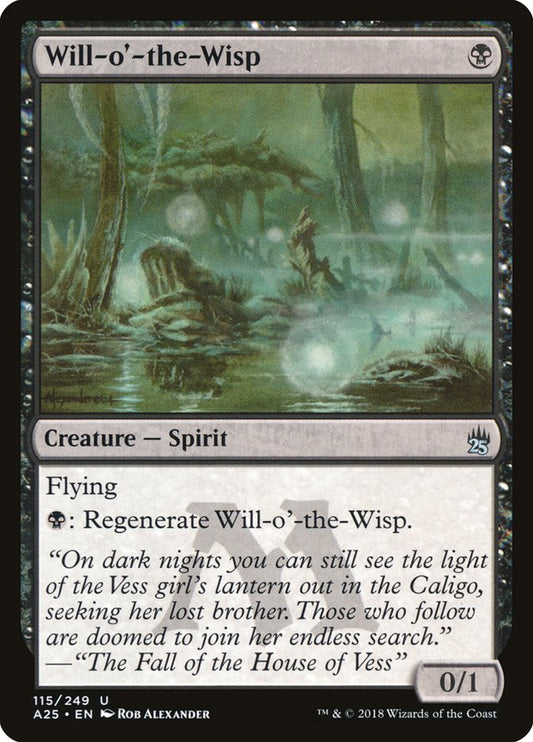 Will-o'-the-Wisp - (Foil): Masters 25