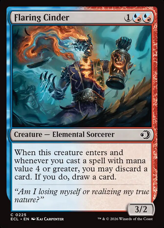 Flaring Cinder - (Foil): Lorwyn Eclipsed
