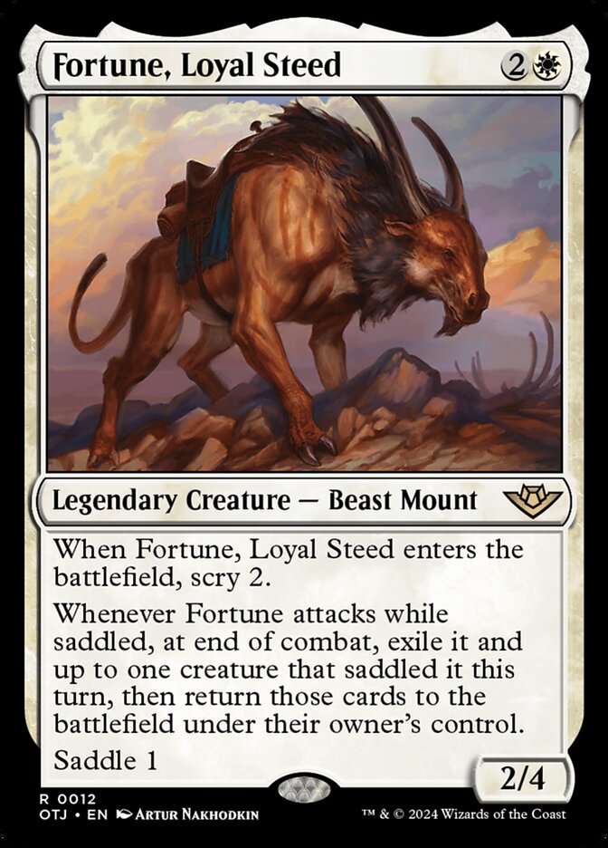 Fortune, Loyal Steed - (Foil): Outlaws of Thunder Junction
