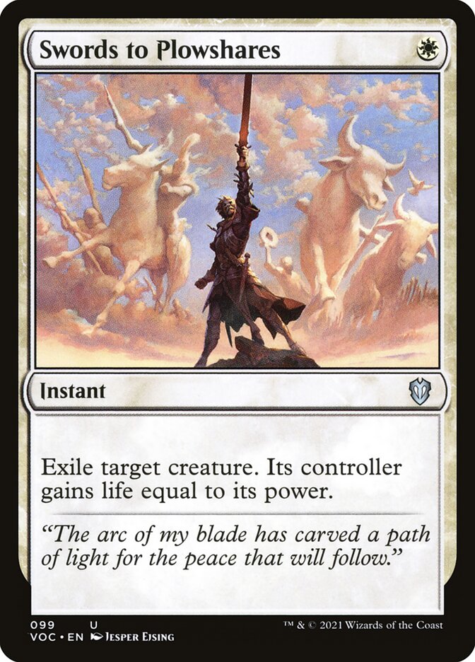 Swords to Plowshares: Crimson Vow Commander