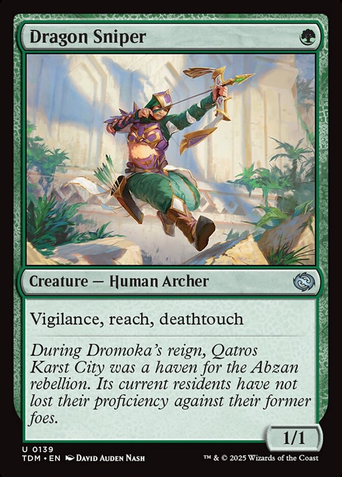 Dragon Sniper - (Foil): Tarkir: Dragonstorm