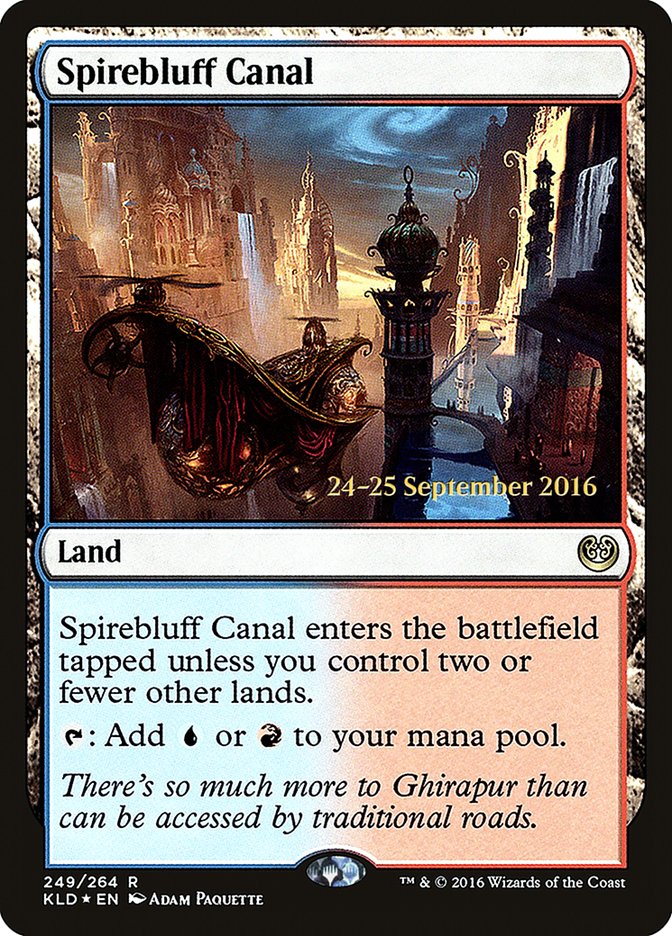 Spirebluff Canal (Prerelease) (Kaladesh) - (Foil): Kaladesh Promos