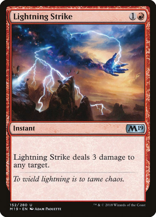 Lightning Strike - (Foil): Core Set 2019