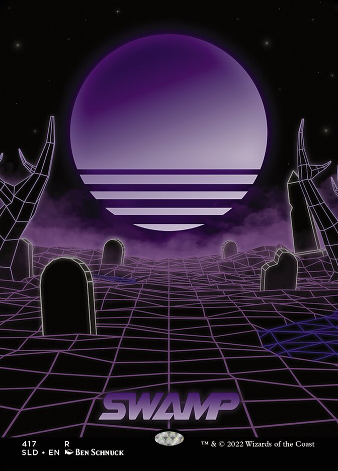 Swamp (Secret Lair) (#417) (Full Art): Secret Lair Drop