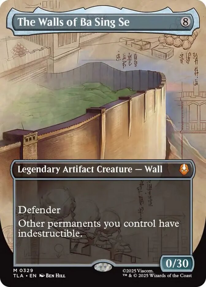 The Walls of Ba Sing Se (Borderless) - (Foil): Avatar: The Last Airbender