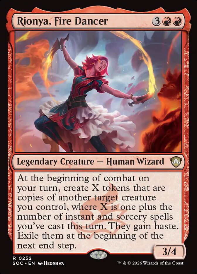 Rionya, Fire Dancer: Secrets of Strixhaven Commander