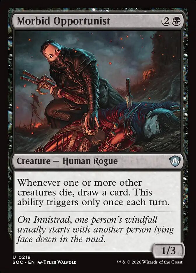 Morbid Opportunist: Secrets of Strixhaven Commander