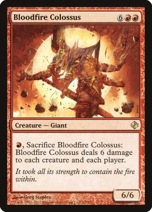 Bloodfire Colossus: Duel Decks: Venser vs. Koth
