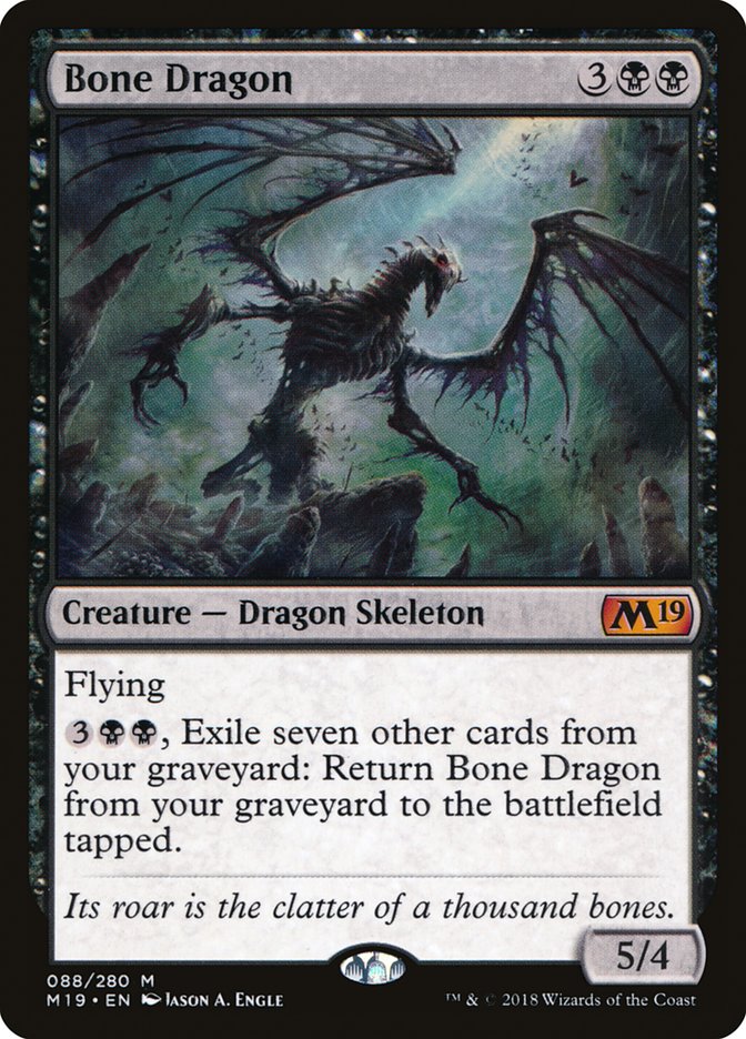Bone Dragon - (Foil): Core Set 2019