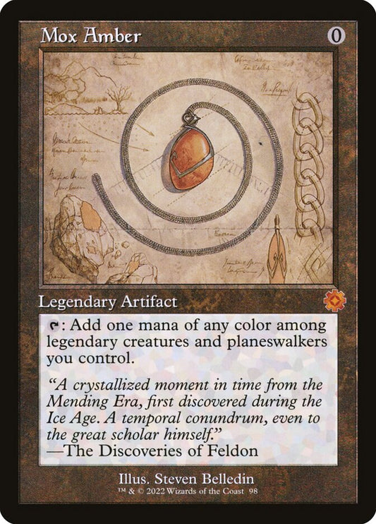Mox Amber (#098) (Retro Frame): The Brothers' War Retro Artifacts