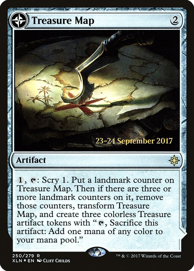 Treasure Map // Treasure Cove (Prerelease) (Ixalan) - (Foil): Ixalan Promos